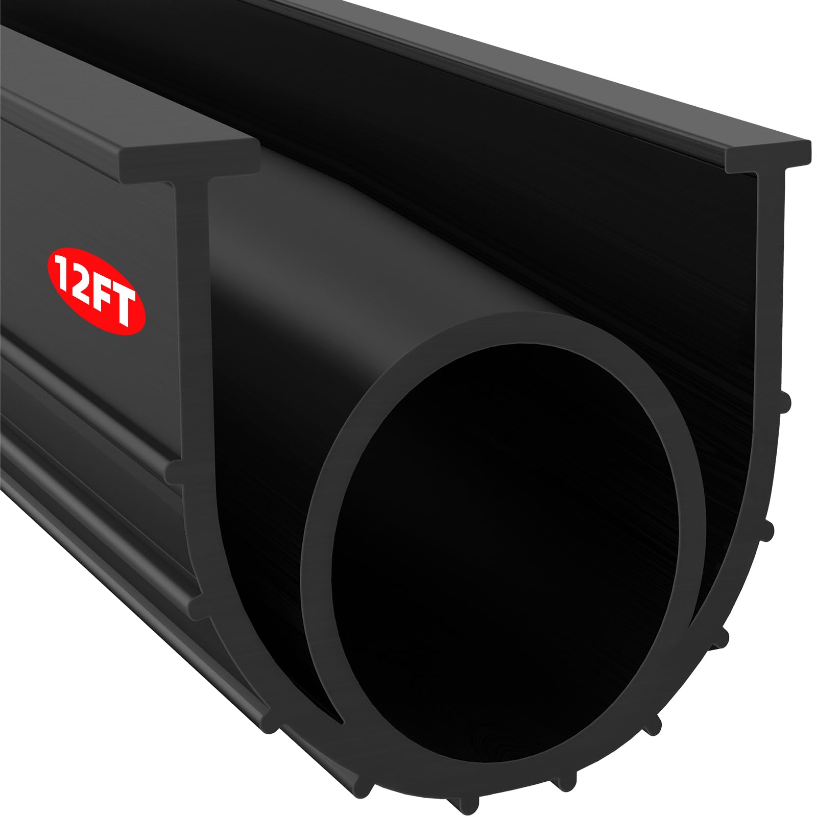 Jin&Bao Garage Door Bottom Weather Stripping Rubber Seal with T-Ends 5/16